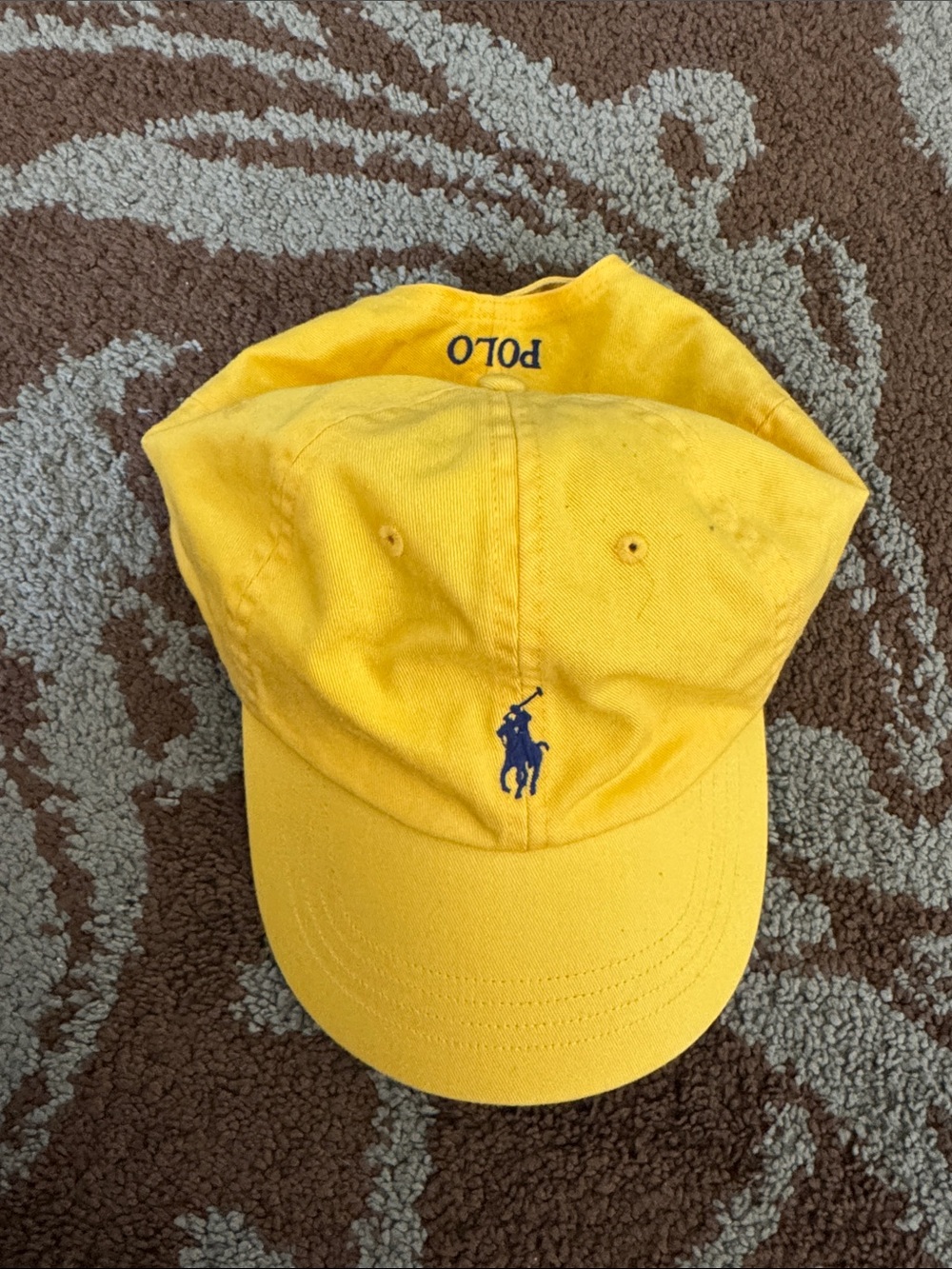 Polo by Ralph Lauren Yellow Cap with Navy Pony